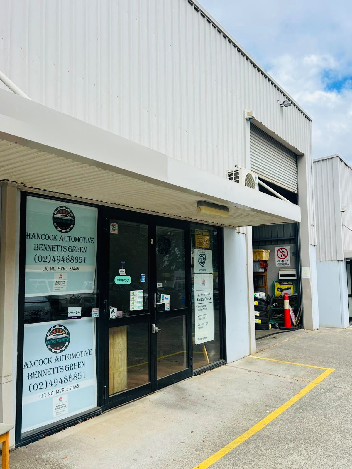 Hancock Automotive Bennetts Green workshop frontage